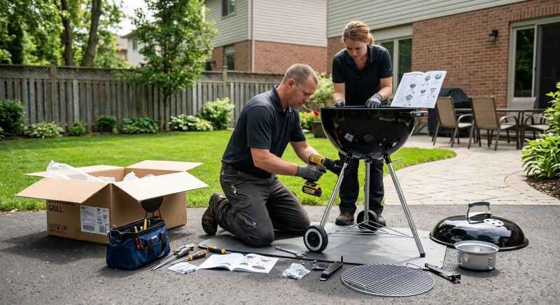 Charcoal Grill Assembly in Kansas City, KS