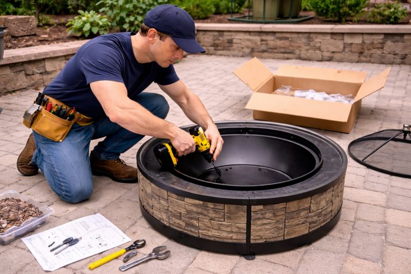 Fire Pit Assembly Service in Conroe, TX