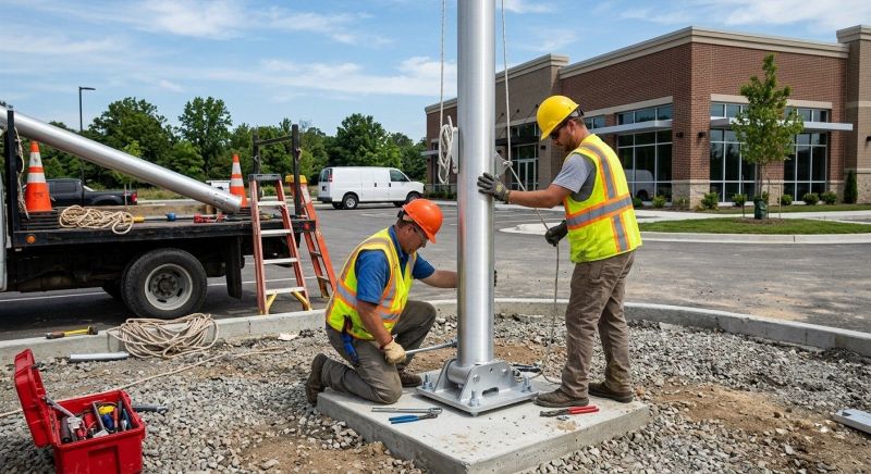 Flagpole Assembly in Conroe, TX