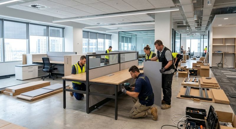 Office Desk Assembly in Denver County, CO