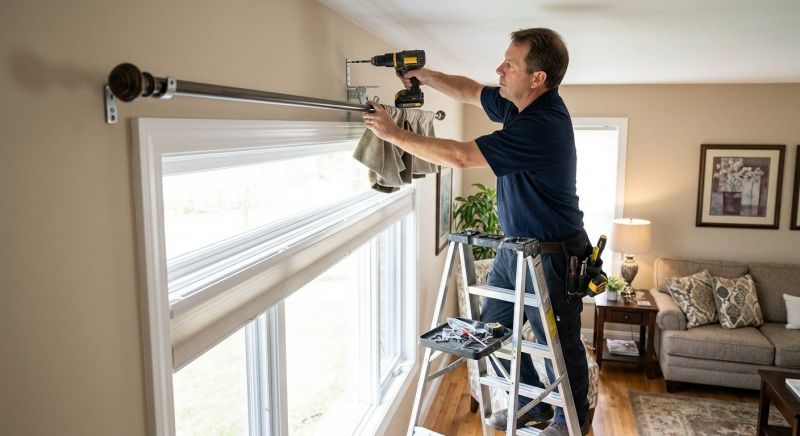 Valance Rod Installation in Kansas City, KS