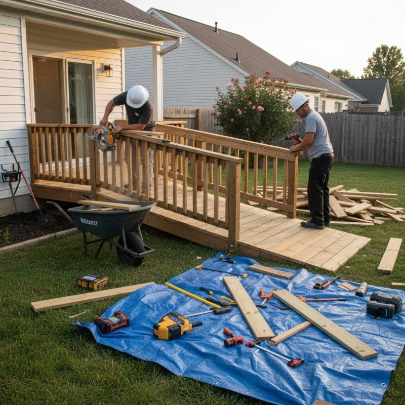 Wood Ramp Repair in Conroe, TX