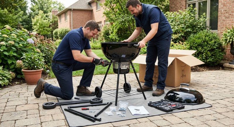 Charcoal Grill Assembly in Conroe, TX