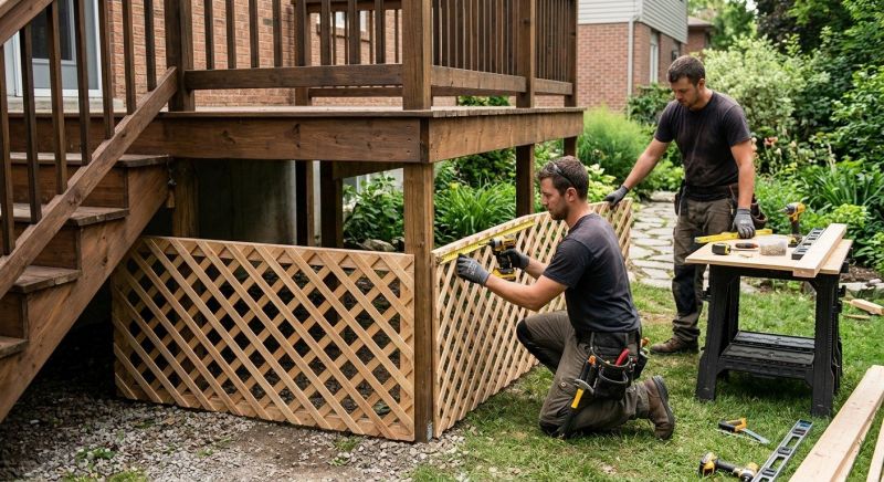 Deck Skirting Installation in Conroe, TX