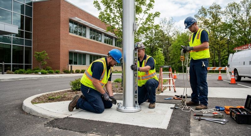 Flagpole Assembly in Kansas City, KS