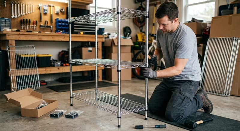 Shoe Rack Assembly in Overland Park, KS