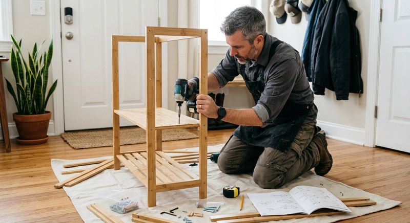 Shoe Rack Assembly in Denver, CO
