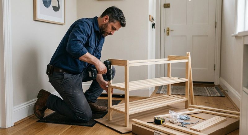 Shoe Rack Assembly in Kansas City, KS