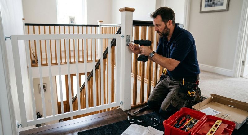 Stair Gate Assembly in Alpharetta, GA