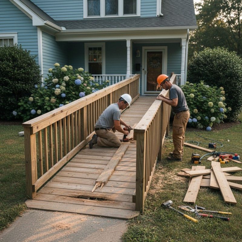 Wood Ramp Repair in Conroe, TX